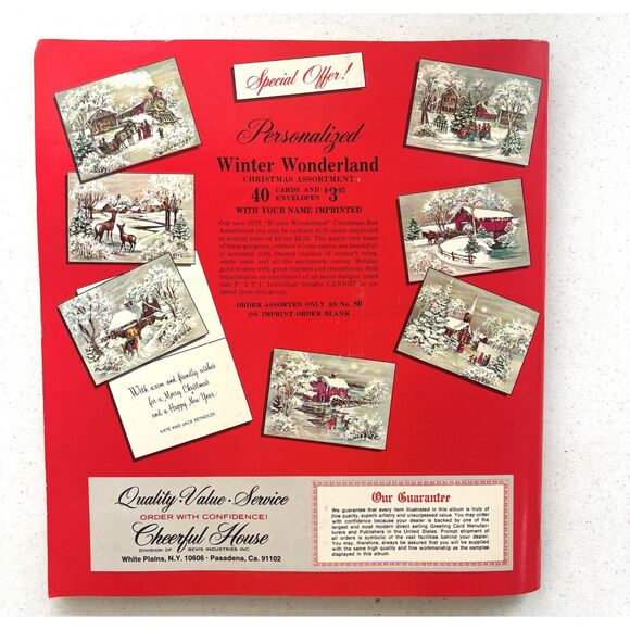 Vintage 70s Christmas Greeting Cards Catalog Salesman Sample Book Quality Crest - Picture 7 of 8